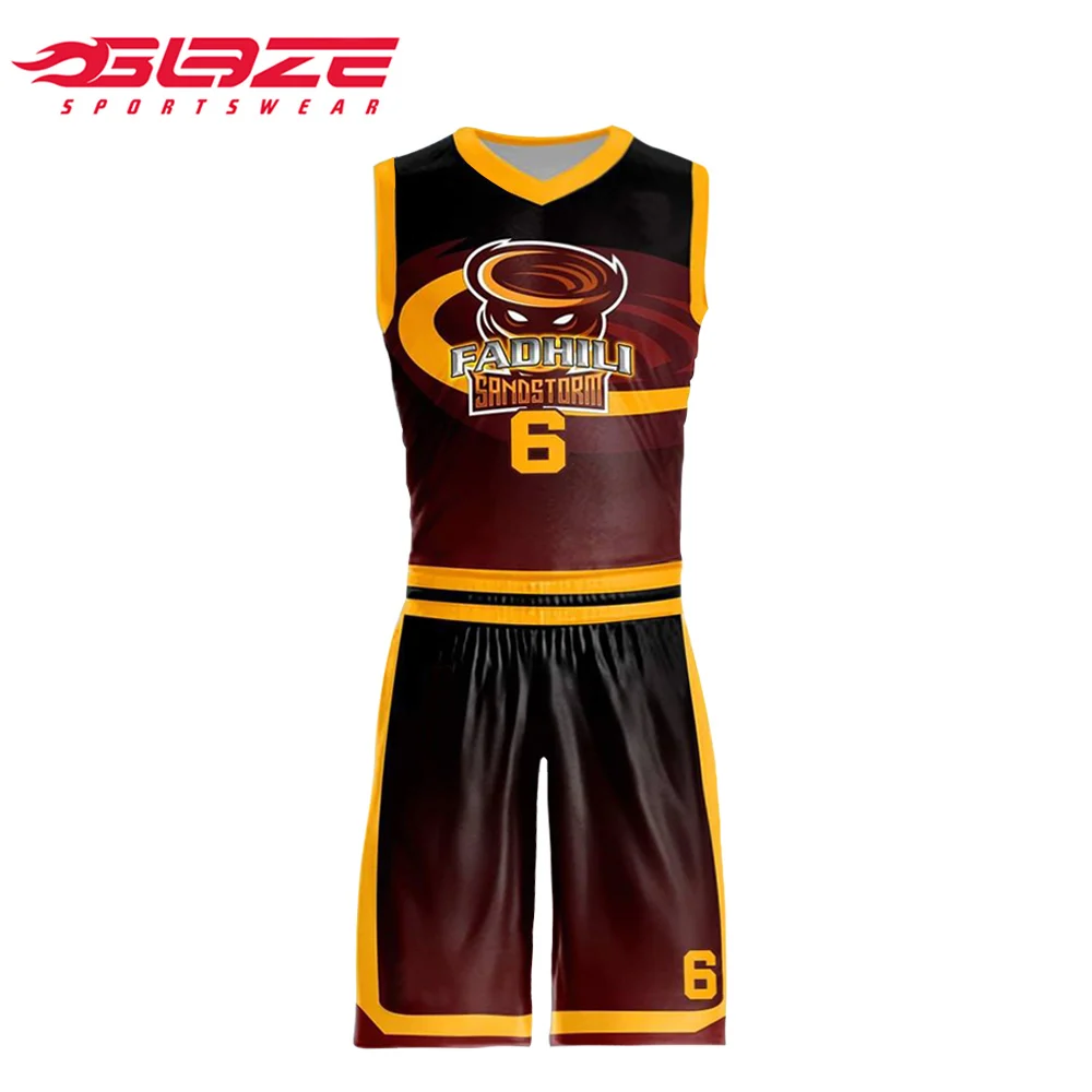 Индивидуальная сублимированная Молодежная баскетбольная форма, новый дизайн, баскетбольная одежда, сублимационная печать