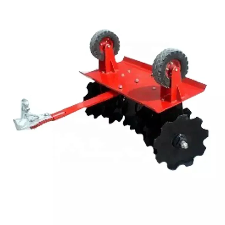 The Motorcycle Is Connected to a 6-disc ATV Disk Harrow,used Atv Disc Harrow