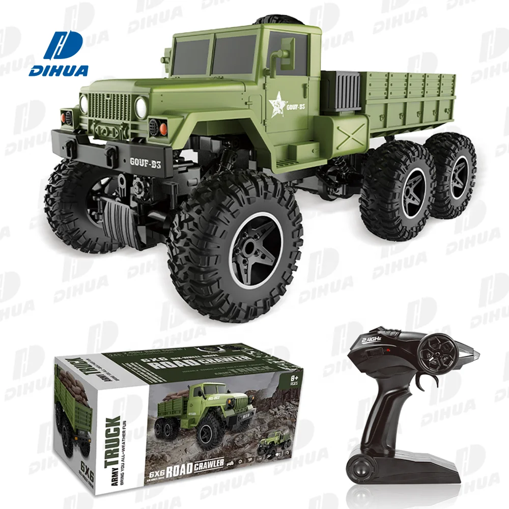 2.4G 1:12 RC Military Truck - Anti-Interference 6WD Offroad Radio