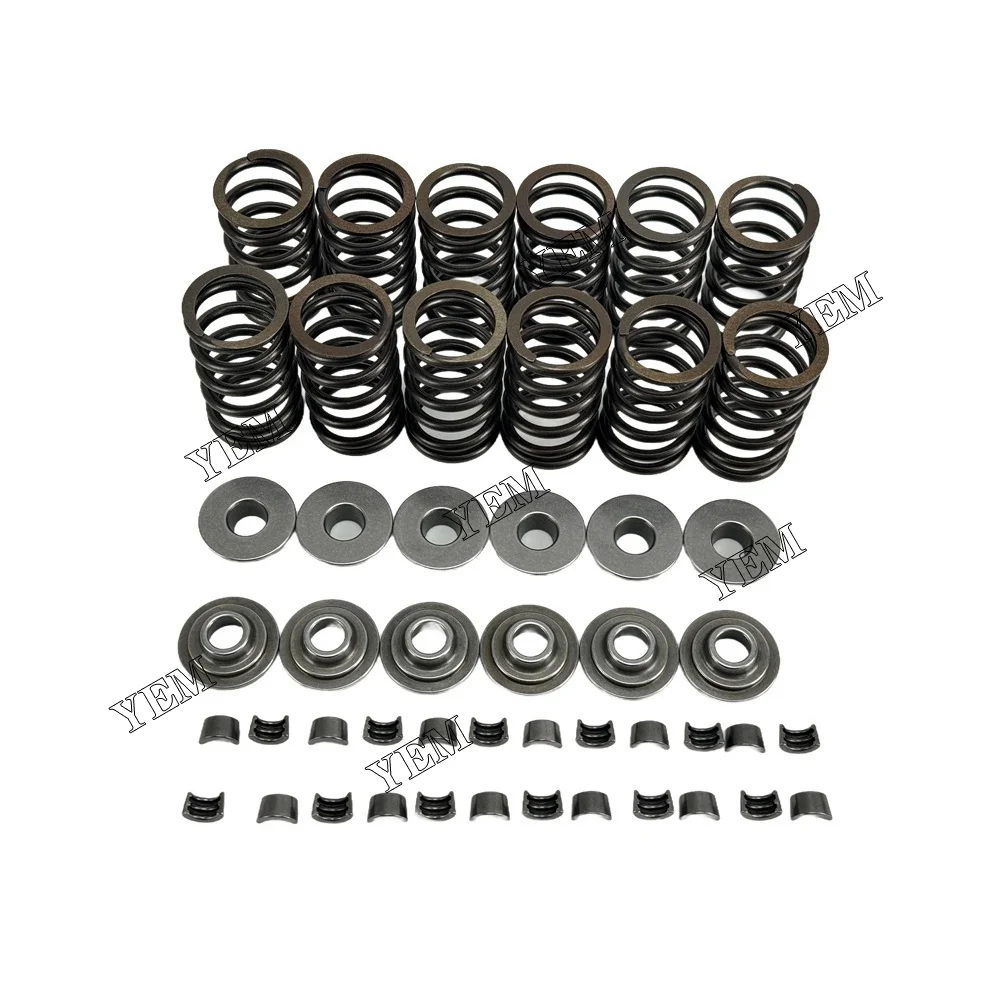 Valve Spring Valve Spring Retainer Valve Cotter Fit for Perkins 1106 Engine