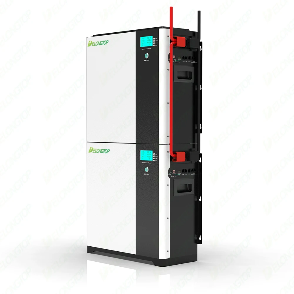 Smart Communication Solar Inverter 10KWH Power Wall LiFePO4 Battery 10KWH 200AH 48V Wall Mounted Stackable Battery Pack