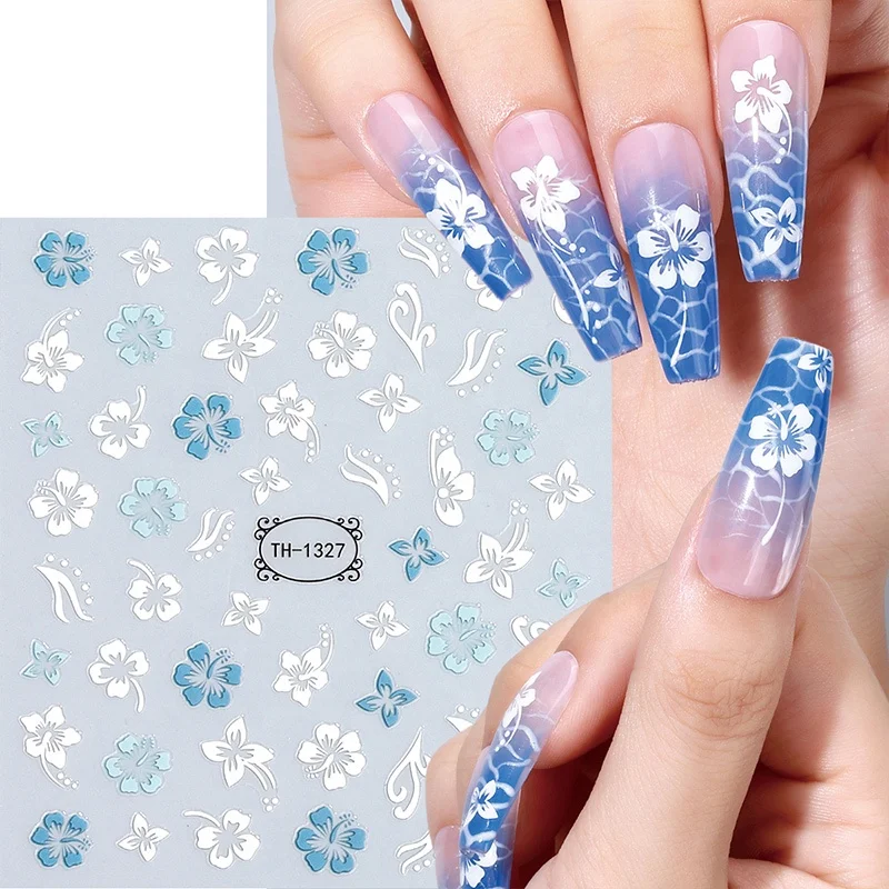 Individuell geprägte Vinylaufkleber Narzissenblumen Nagelkunst Aufkleber & Dekale für Frauen DIY Nagelkunst Salon