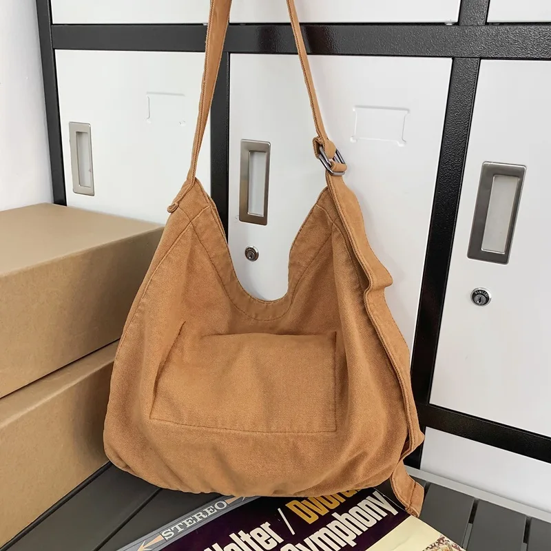 2026 Wholesale New Large Capacity Crossbody Bag Simple Fashion Portable Custom College Student Class Bag