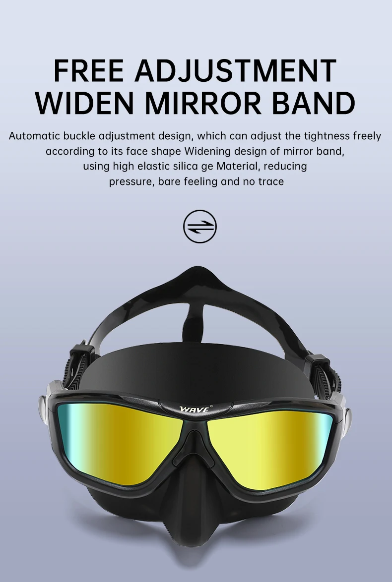 Wave Diving Mask - Custom Design for Snorkeling & Free Diving