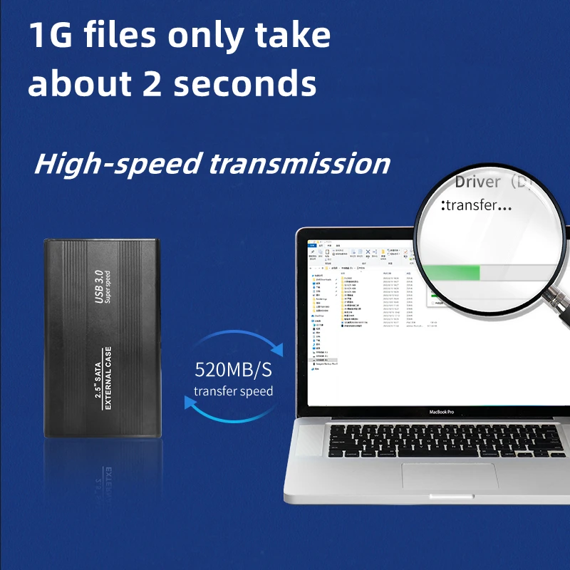 Новый корпус для жесткого диска, пластиковый внешний жесткий диск с USB на SATA, корпус для жесткого диска, корпус 2,5 USB 3,0, корпус в наличии, корпус Hd Externo на заказ