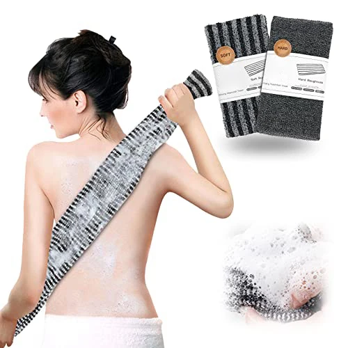 Japanese Rubbing Washcloth Bath Nylon Towel Brush for Back Towels  Exfoliating Scrub Shower Sponge Body Bathroom