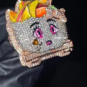 Hip Hop High Quality Factory Price Custom VVS Moissanite S925 Sterling Silver Pendant & Charm