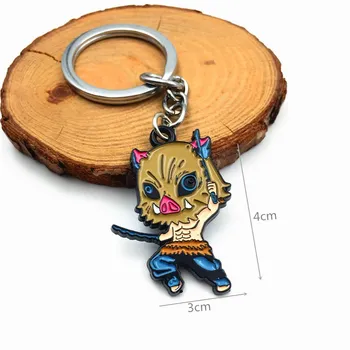 Lot De 3 Porte-clés Anime Demon Slayer (Kimetsu No Yaiba) - Chaînes Métal Personnalisées - Cadeau Pour Fans Et Enfants