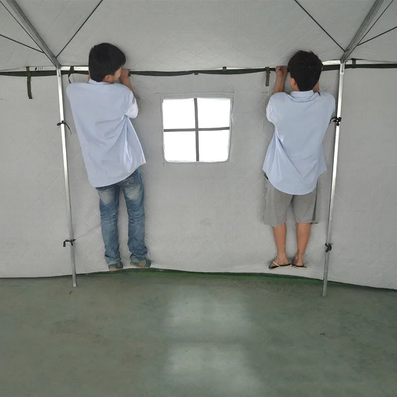 Isolation Modular Tent Pop up Disaster Refugee Tent Civil Affairs Disaster Emergency Refuge Relief Room Tent