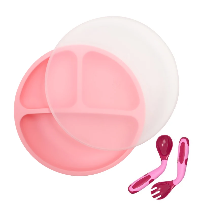 Wellfine Suction Cup Toddler Plates With Suction Custom Baby Plates