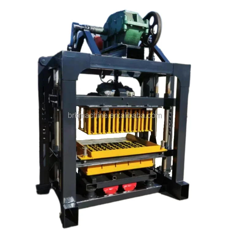 Prices of Brick Making Machine QT40-2 Mini Concrete Hollow Solid Paver Interlock Kerbstone Block Machine in Kenya
