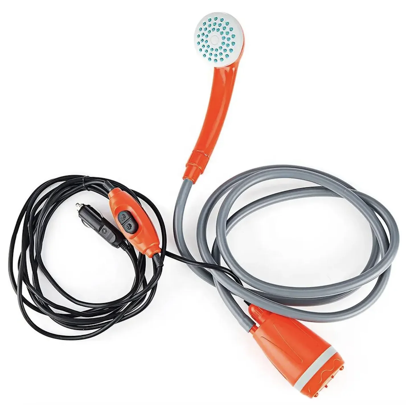 Portable Battery Powered Easy to Use and Store Hand Pump Shower Portable Shower 12 Volts for Caravan Outdoor Shower