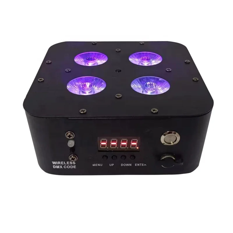 DMX Wedding 4x18 LED Par Can Stage Lights 4*18W RGBWAUV 6in1