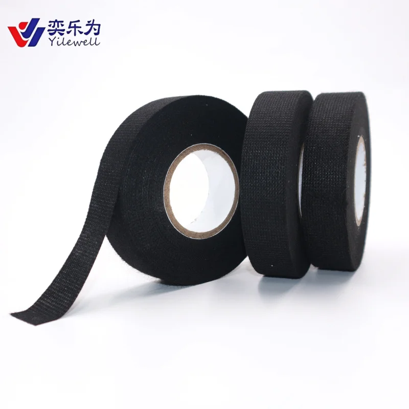 YLW  PU Adhesive Flannel MaterialSingle Sided Automotive Masking Insulation Tape Heat-Resistant Sound Insulation Noise Reduction