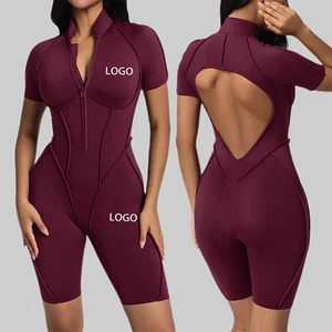 Clothing Manufacturer Thermal Jumpsuit Women Solid Color Wrinkle Resistant Breathable for Winter Indoor High Intensity Training