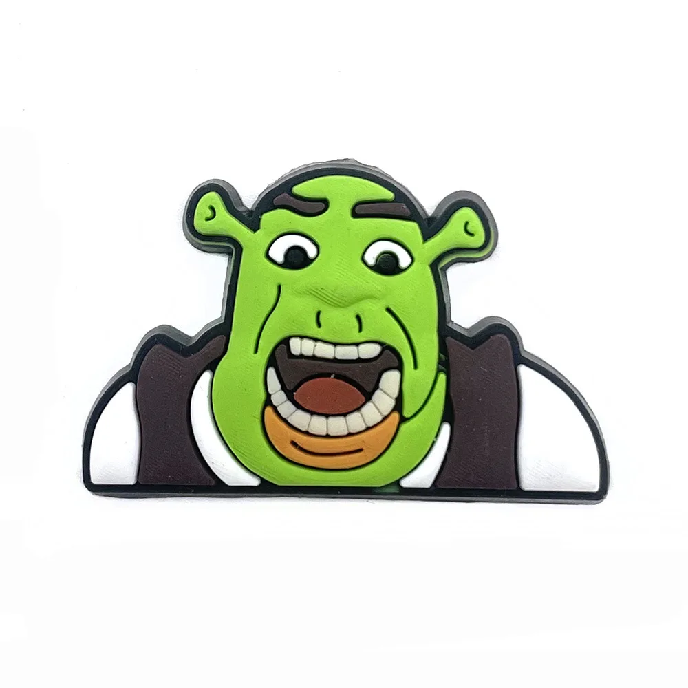 10pcs Shrek Series Shoe Charms DIY Shoe Decorations Accessories