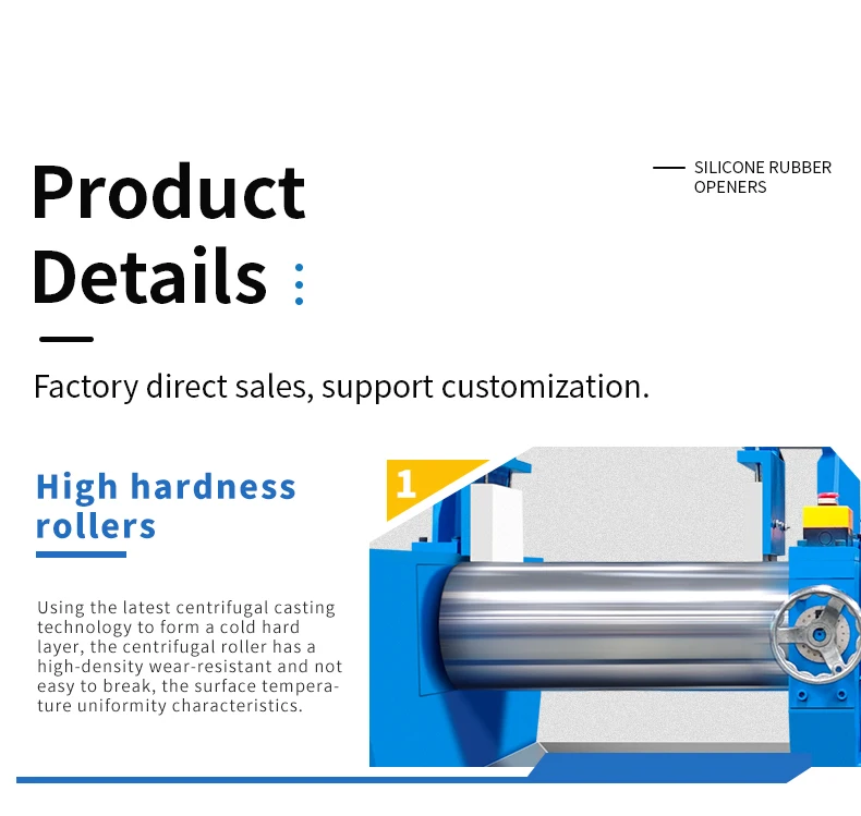 Rubber Milling Machine 380V/3P/50HZ with 15-20r/min Speed and 1-10mm Roller Distance for Efficient Rubber Refining