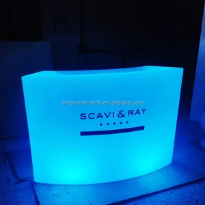 Colorful Glowing Plastic Led Table Hotel Event Party Led Furniture