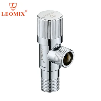 LEOMIX  Bathroom  1/2"  147g   Brass  Body with  Plastic Handle  with  Full Brass Cartridge  Angle Valve