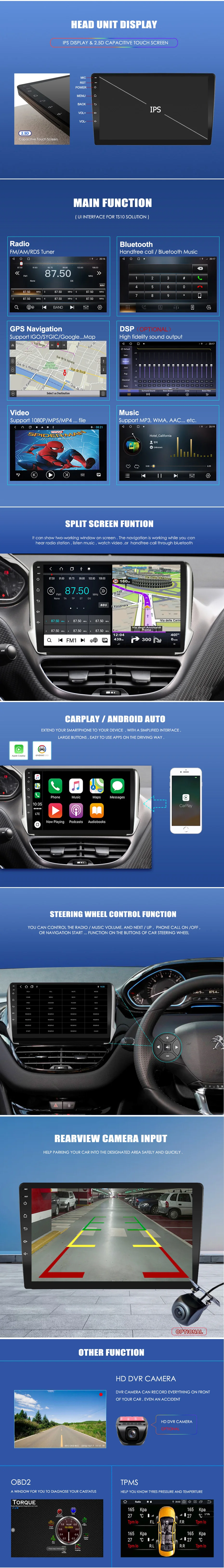 2 Din Car Mp5 Multimedia Player 6.6 Inch Hd Touch Screen Car Fm Radio