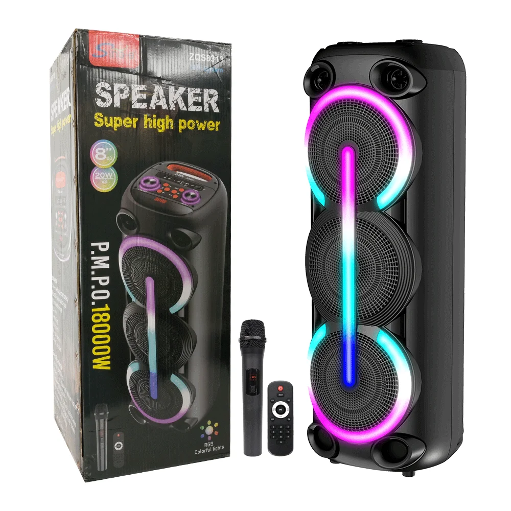 SING-E ZQS8313 Portable Karaoke Speaker - RGB LED Lights