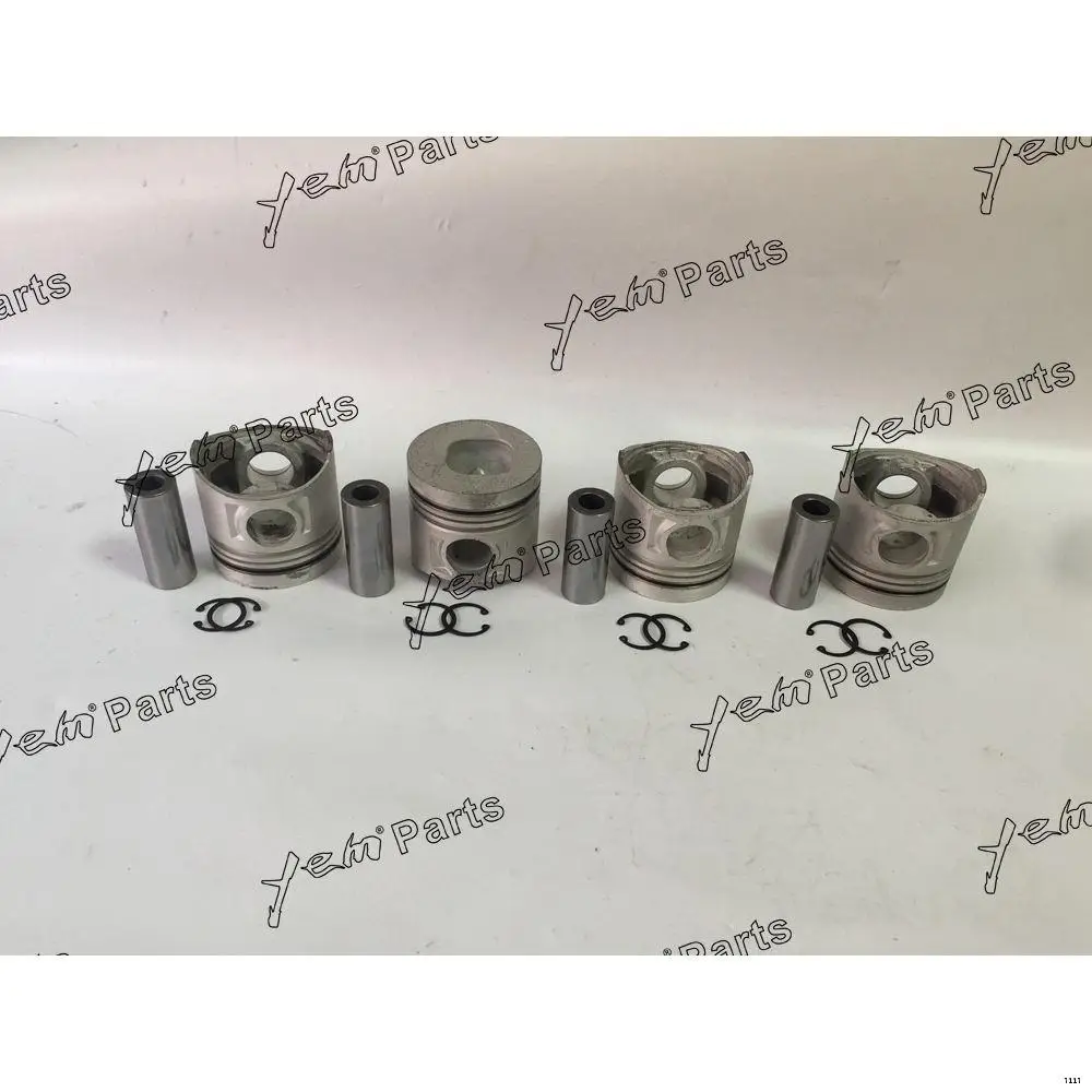 4BC2 Piston Set With Piston Pin for Isuzu Machinery Diesel Engine Parts