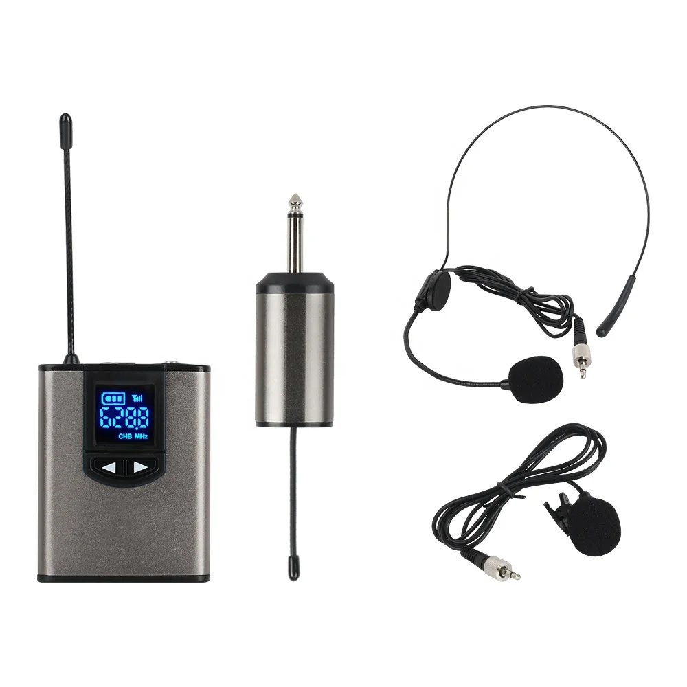 Xtuga A1 Wireless Lavalier Microphone with Noise Cancelling and 100m Range for DSLR Video Camera Vlogging