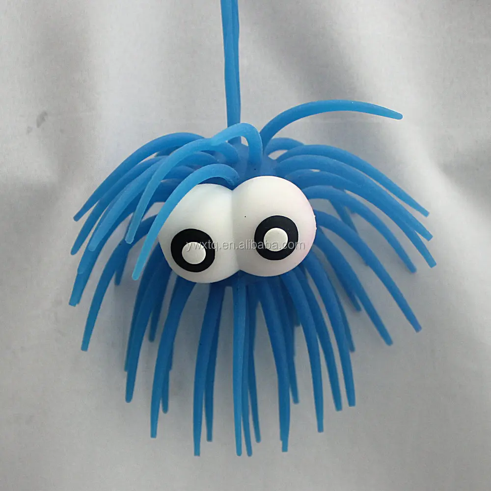 2021热卖闪光毛茸球玩具tpr海胆玩具儿童 - buy flashing raised eye