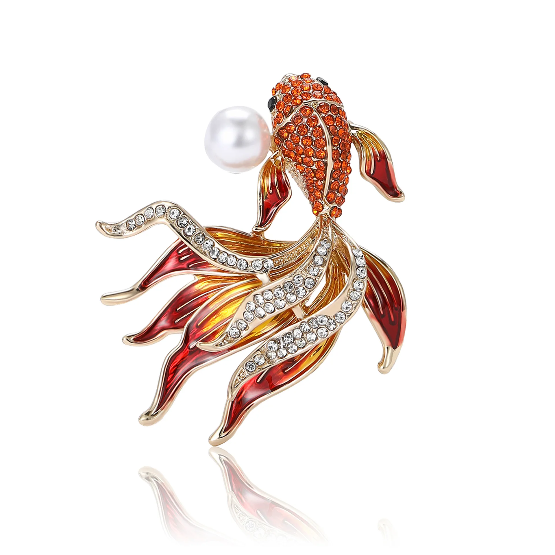 Broche Poisson En Alliage élégante - Accessoire Multifonction Pour Vêtements, Sacs, Chapeaux - Cadeau Mode
