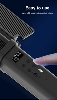 NiceFoto TC-C2 Portable Professional 5200mAh Round Film Fill Photographic RGB Handheld LED Video Tube Light Stick product image