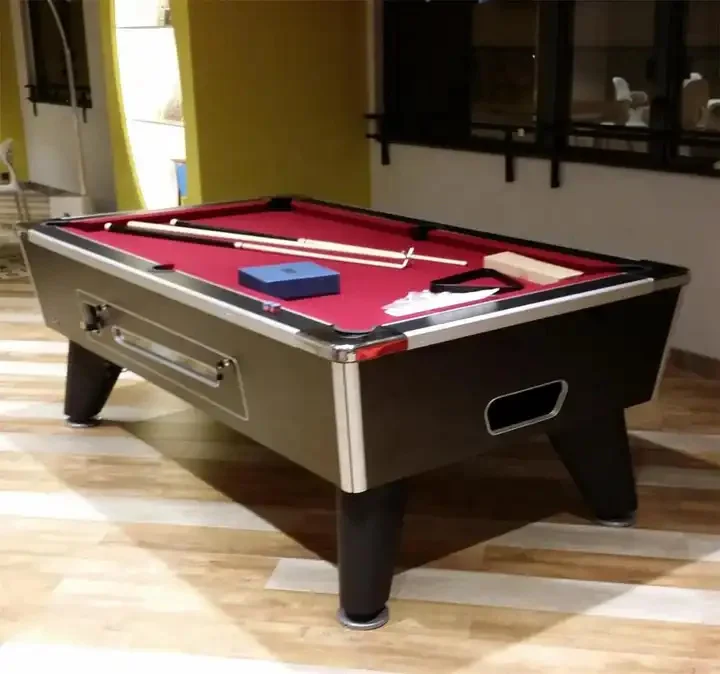 Commercial Use Coin Operated 7ft 8ft Pool Table Manual Coin Operating