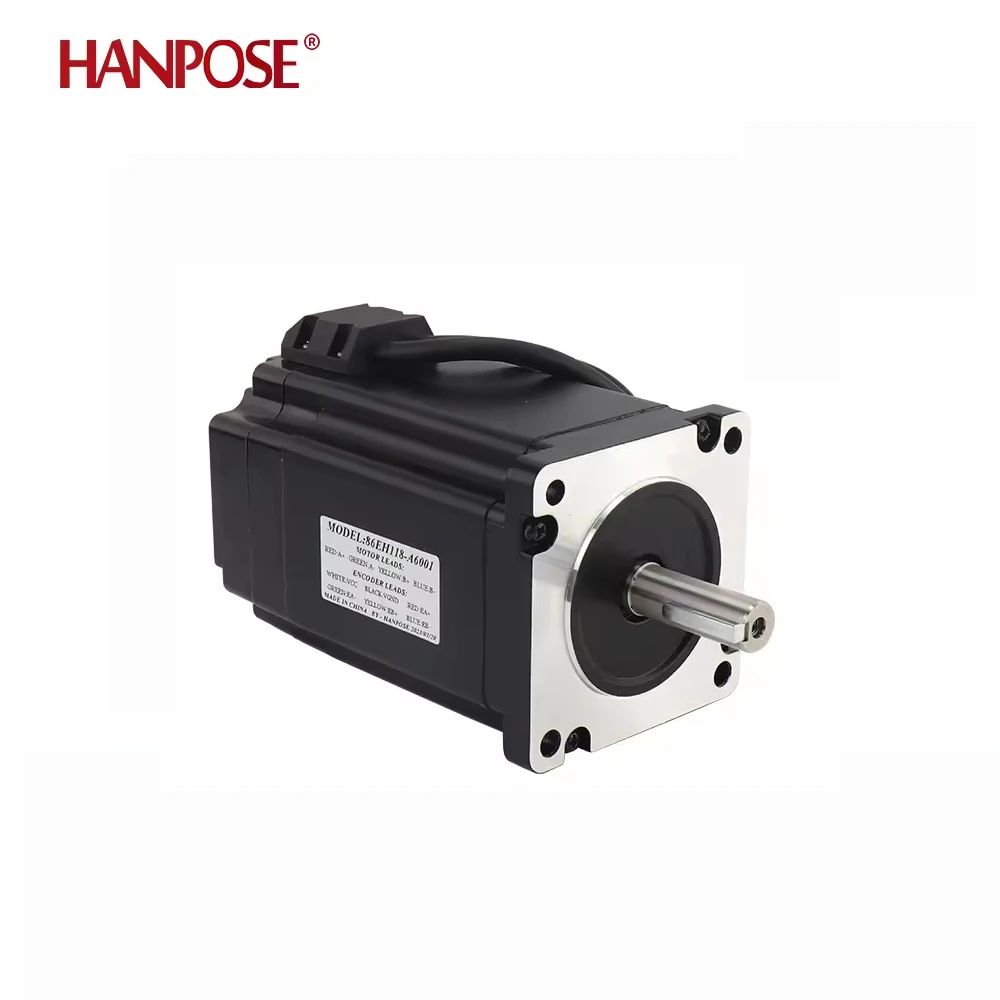 HANPOSE Nema34 Closed Loop Stepper Motor 86EH118 6A 8.0n.M Shaft Diameter 14mm Closed Loop Motor Suitable 3d Printer Parts
