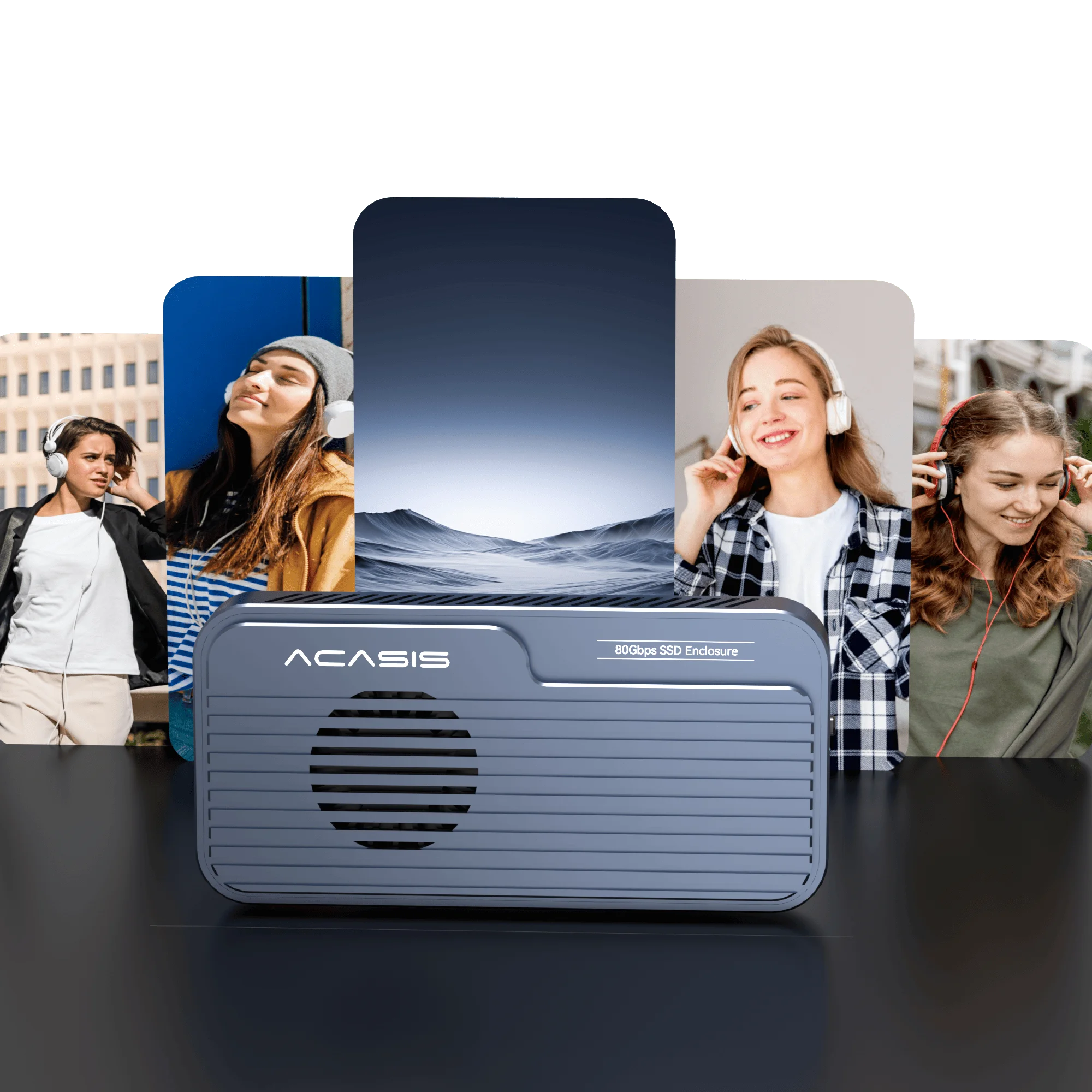 Acasis 80Gbps Thunderbolt 5 SSDエンクロージャー Acasis 80Gbps M.2 NVMe SSD Enclosure Compatible with