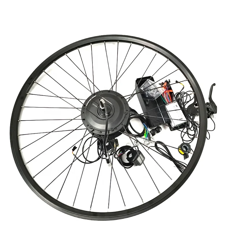 Kit Conversion Vélo électrique 36V 350W - Roue Arrière 26 Pouces - Affichage LCD - Neuf