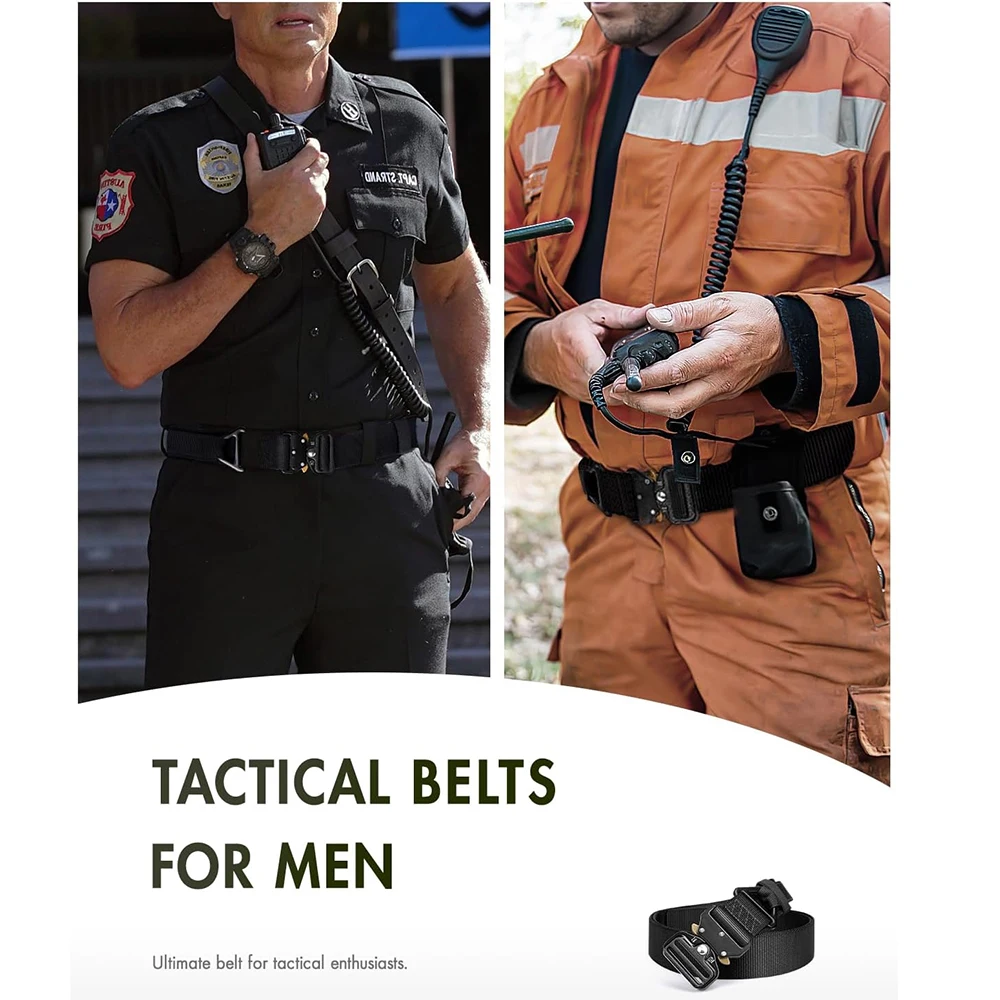 Adjustable Men's Tactical Waterproof Multifunctional Wear-resistant Rigger Belt Utility Web Nylon Novelty Work Belt