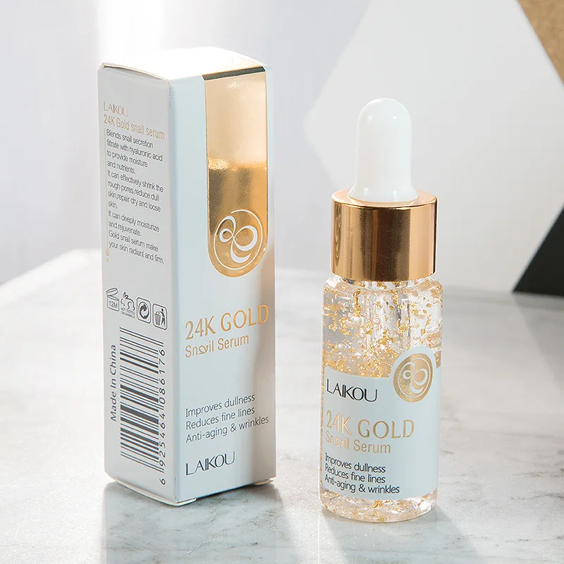 LAIKOU 24K Gold Snail Serum - Deep Moisturizing Anti-aging