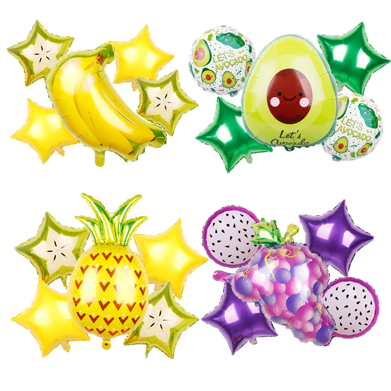 Fruit Foil Balloons Inflatable Toys Party Decor Helium Balloon Party Supplies 