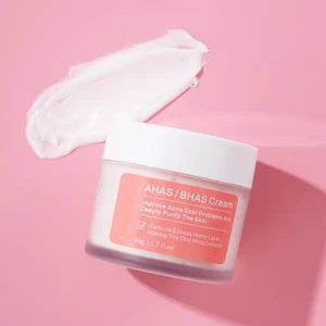 Custom AHAS/BHAS Cream for Adult Facial Care 50g Volume Improves Acne Skin Problems