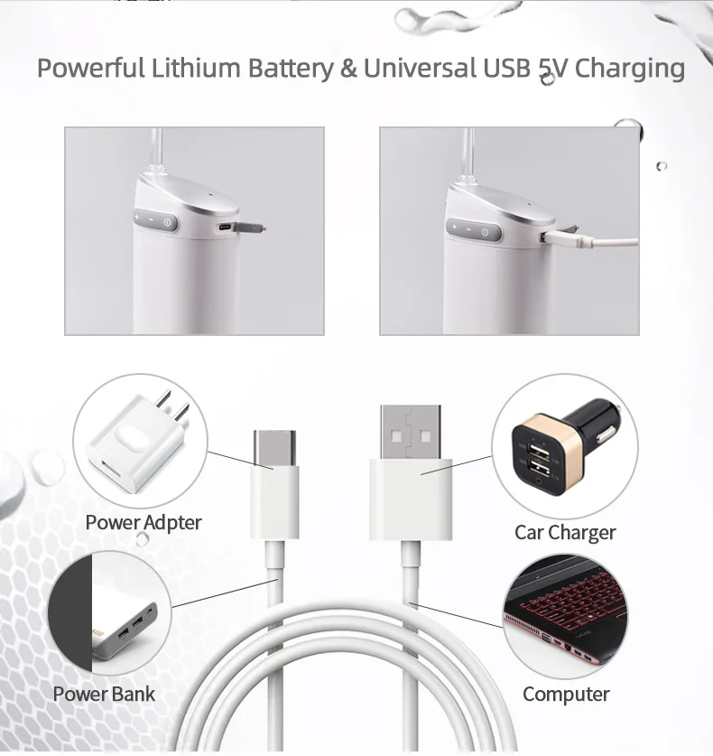 Портативное оборудование для чистки зубов, полости рта и ополаскивания