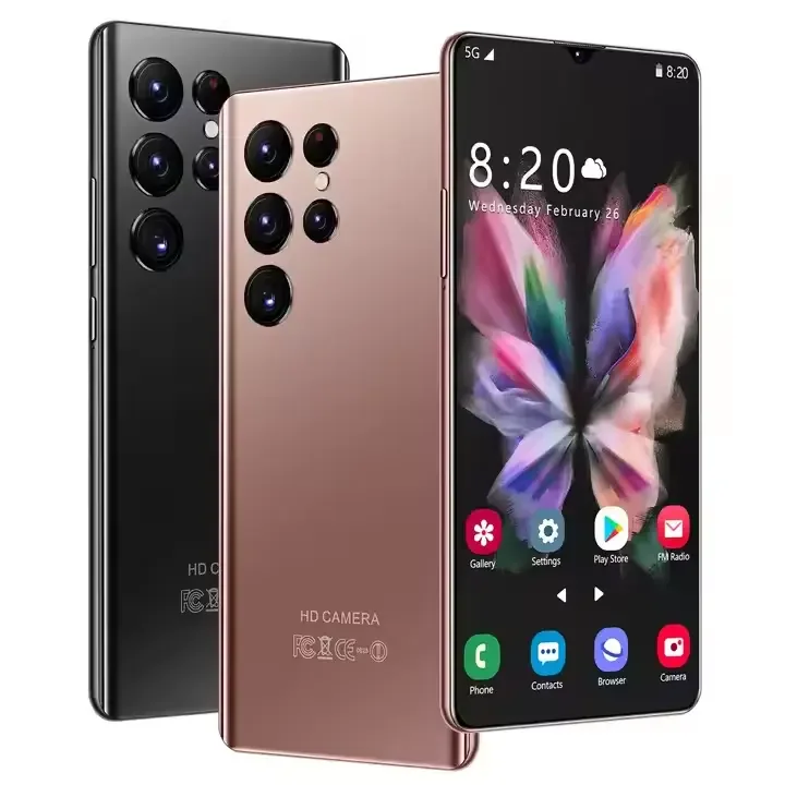 Hot Selling S21 Ultra Unlocked Mobile Phones Dual SIM Smart Phone 6+128GB  and Big Screen Android smart phone s21 ultra