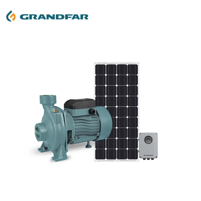 Grandfr High-Pressure DC72V Solar Water Pump Domestic Agricultural Clean Water Irrigation Pump Solar Powered