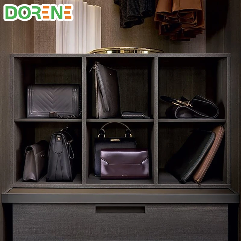 Dorene Customized Modular Built in Luxury Modern Italian Wooden Walkin Bedroom Furniture Wardrobes Closet Design With Mirror