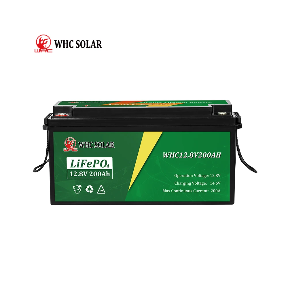 WHC Solar Panel With Battery Lifepo4 12V 48V  60V 100Ah 200Ah Lithium Iron Phosphate Battery