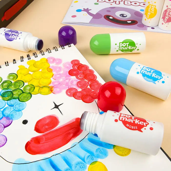 Source Gxin D006 6colors bingo markers easy grip fpr small hands colorful  bingo dot markers water-based dot markers for children on m.