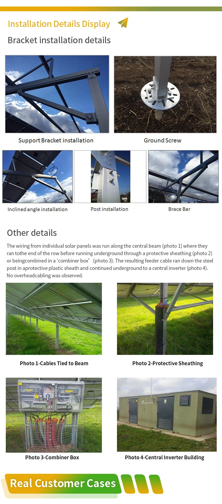 30Kw pv Hybrid Off Grid System 100kw 400kw Farm Solar Plants Power Energy Storage Full Kit with agricultural mounting system details