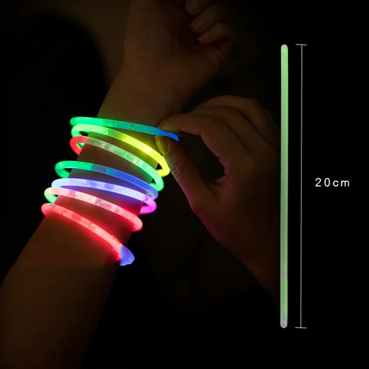 Новинка Детские легкие товары для вечеринки Dj ночной клуб концертный фестиваль праздничное украшение неоновый цвет браслет рукоделия ожерелье светящиеся игрушки