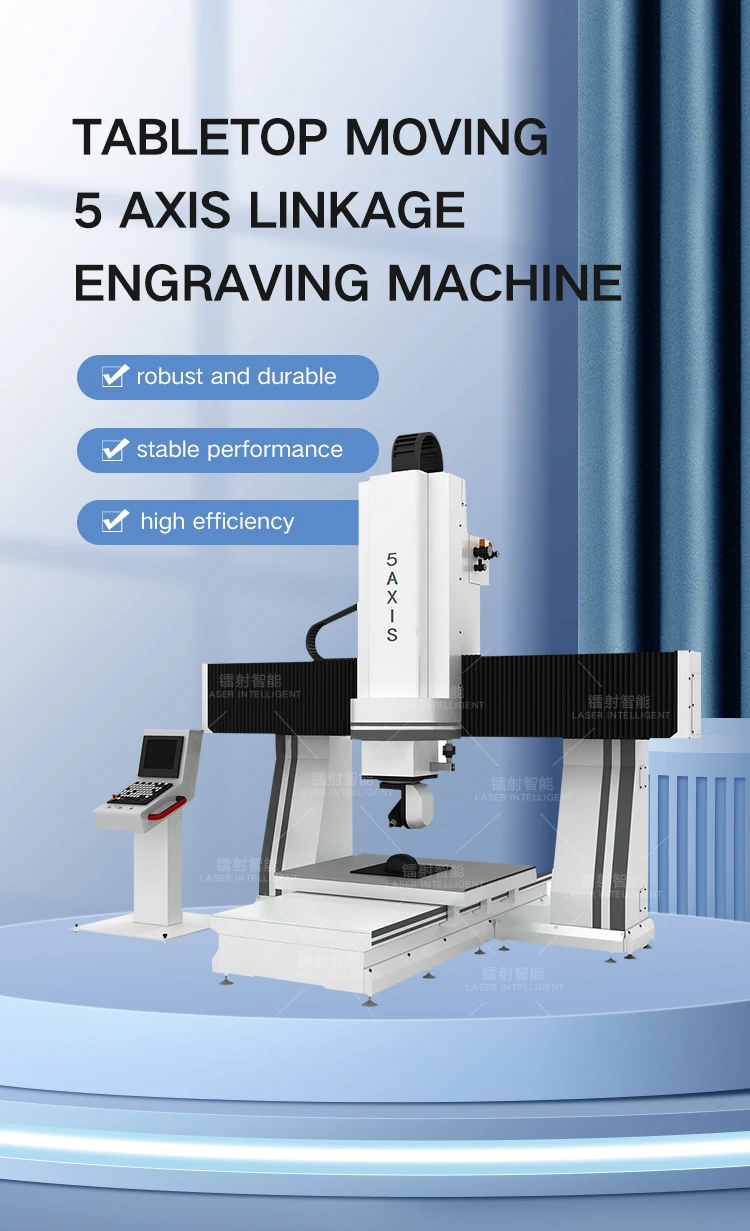 Full Customization 5 Axis Cnc Router Machine Five Axes Milling Machine 3d Wood Cutting Cnc Machine Taiwan LNC Control System