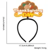 Diadema de carta de pavo asado naranja