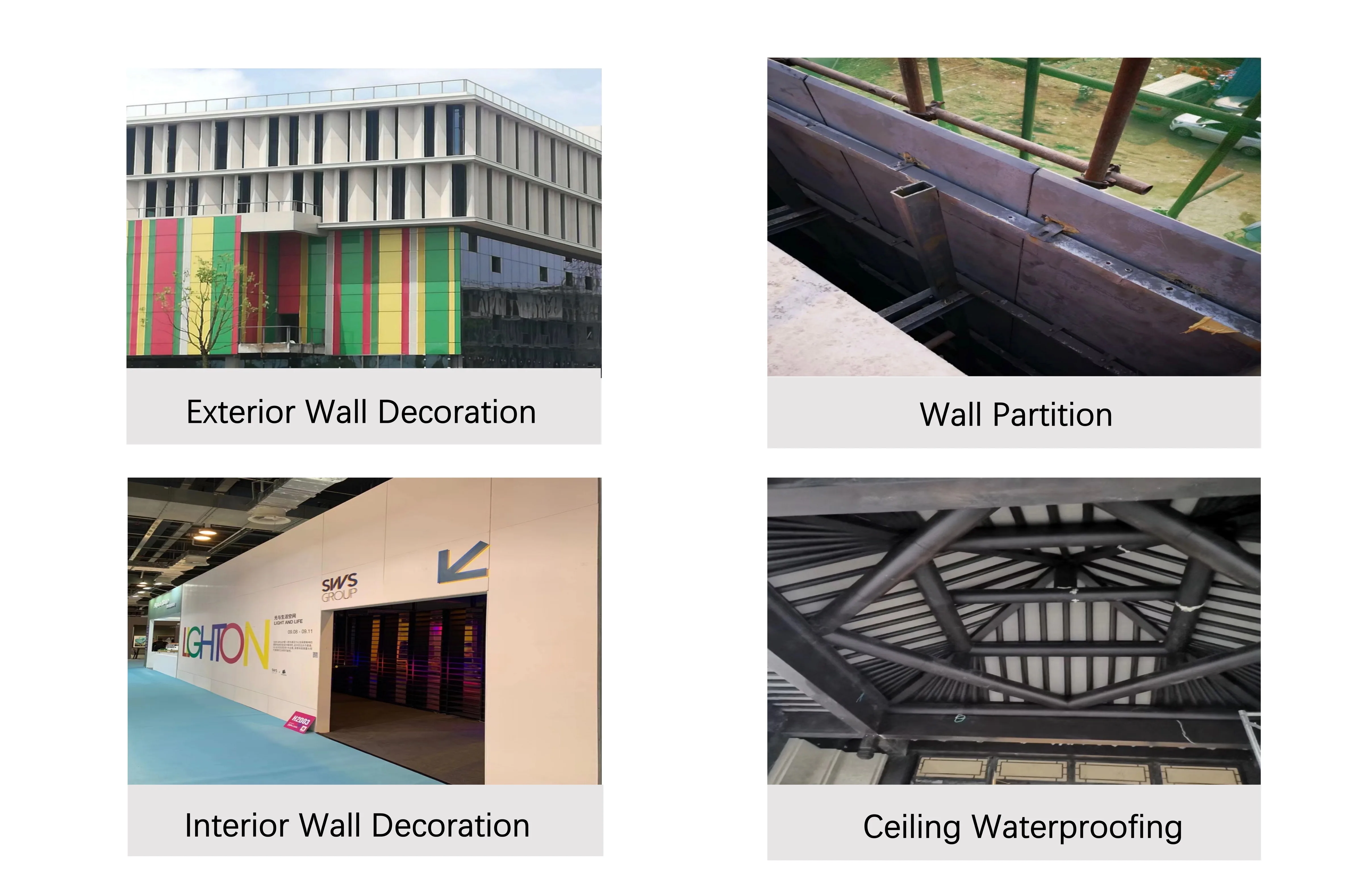 Partition Cladding Sheet Cladding Exterior Wall Partition Wall Fiber Cement Board Panel ...