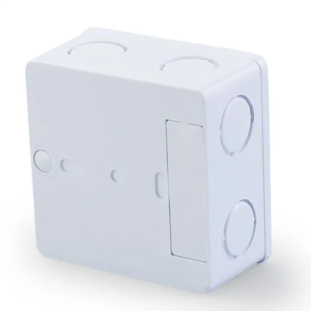 Single Box PVC Plastic Switch Box for Electrical Installations